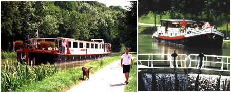Barge cruises in France