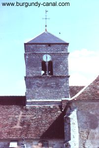 The church in the village of Crugey