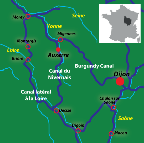 The Canals of Burgundy in France