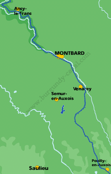 The central section of the Burgundy Canal