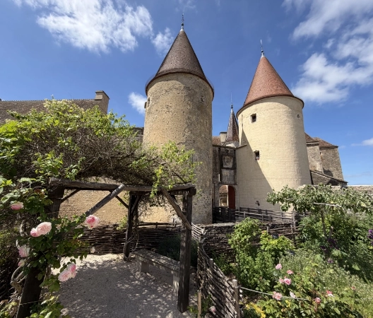 View across the old gardens to the towers