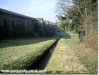 Walls of the dam