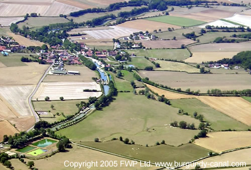 Aerial view of Vandenesse-en-Auxois