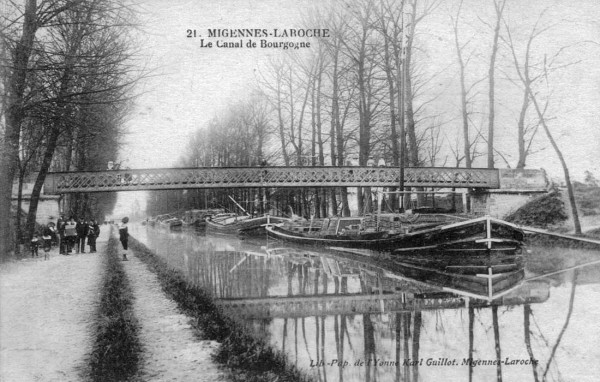 Barges on the canal