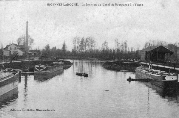 The  river Yonne, Migennes